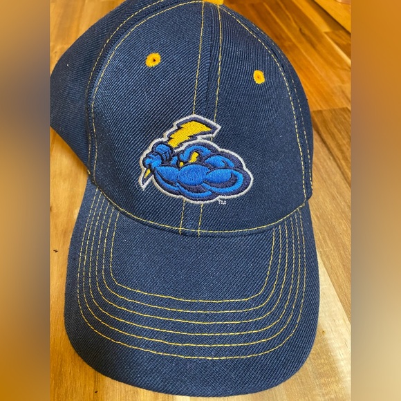 Trenton Thunder Navy and Gold Logo Baseball Cap Minor League Baseball Hat - Picture 5 of 5
